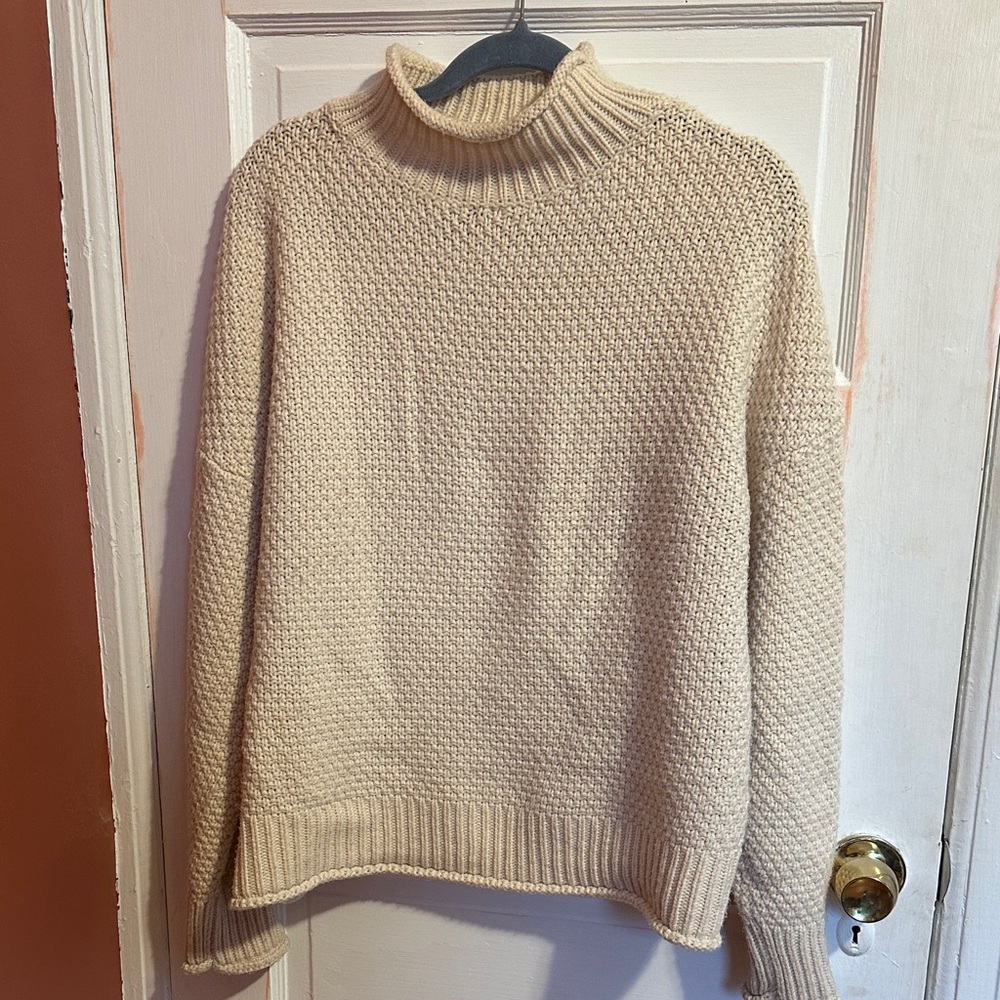 Cozy Cream Turtleneck Sweater